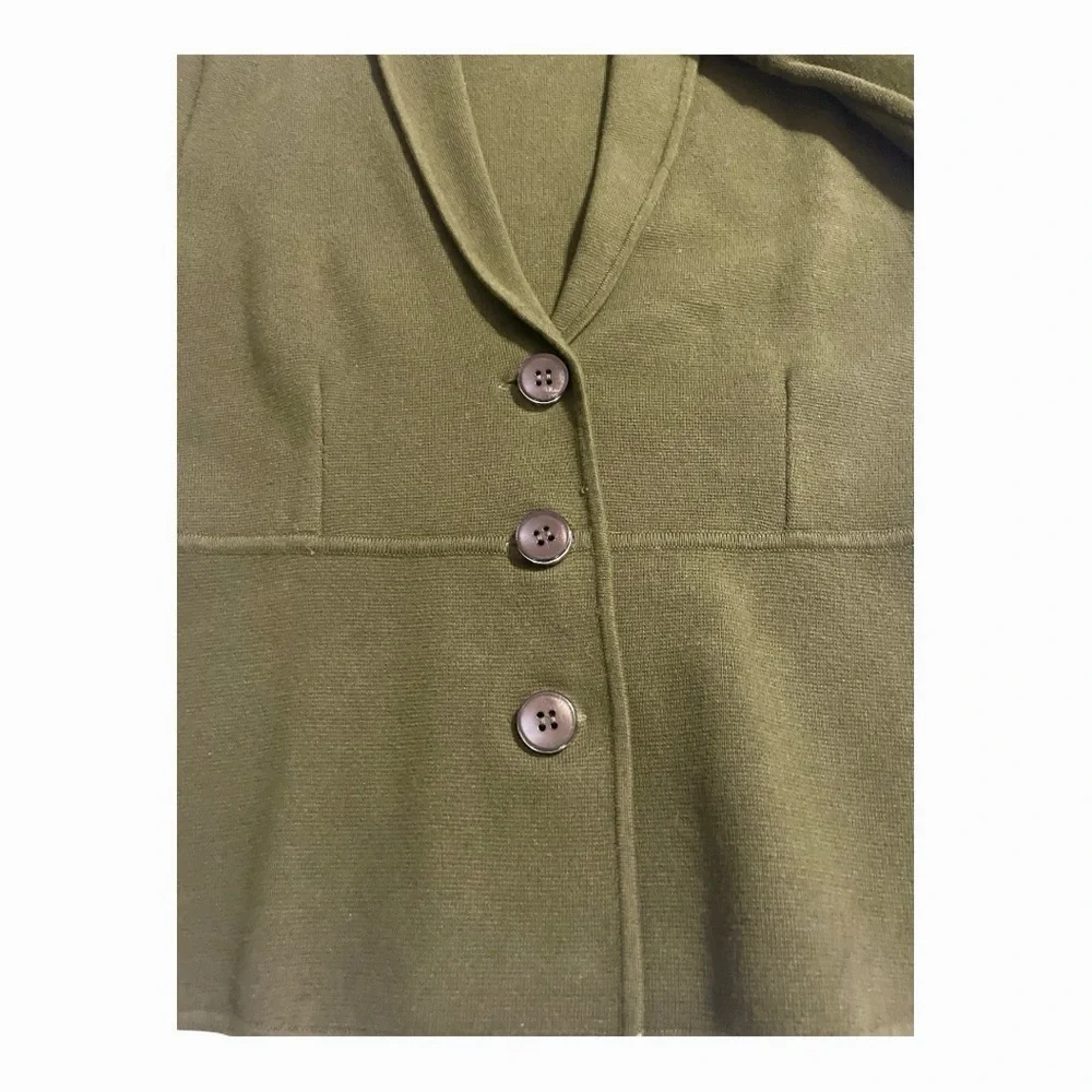 ALFANI Bell-Sleeve Collared Cardigan Women's Size L - Picture 9 of 14